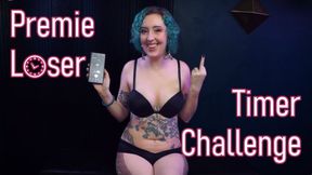 Premie Loser Timer Challenge - Premature Ejaculation Humiliation Femdom POV JOI Game by Miss Faith Rae with Jerk Off Instructions and Cum Countdown - MKV