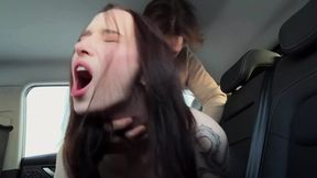 Skinny teen gives rough cowgirl ride to stranger