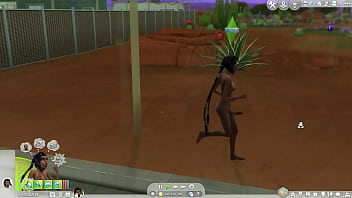 sims 4 futa naked in public &amp_ fun in the desert