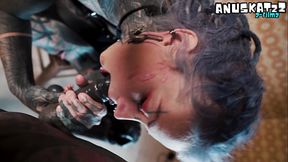 Tattooed Pornstar'_s High-Heeled Anal Fingering