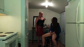man transformed into woman for girls night out