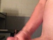 Horny boy rubs and beats his juicy cock
