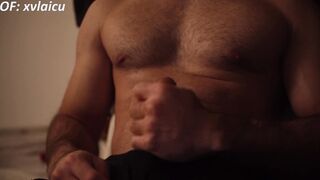 Striptease Showcase Frolicking with Meatpipe Till Stiff in Homo Muscle Solo