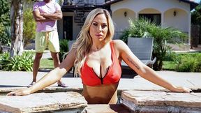 URGENT ~ XXX Video - Hot & Horny Olivia Austin & Ricky Johnson's Poolside Fucking - Brazzers Exxtra HD