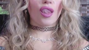 Pink Lip Gloss Teasing Lip Licks