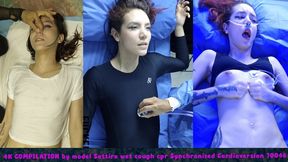 HD COMPILATION by model Sattira wet cough cpr Synchronized Cardioversion 70046