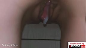 Cuckold POV closeup fucklicking. Want to eat my pussy after lover filled it with sperm?