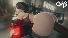 3D Porn: Booty chick gets fucked hard by a BBC cop