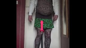bisexual crossdresser wants to be filmed while getting his anal pussy fucked by a real cock instead of this dildo machine fucking him part 2