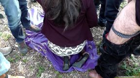 Gangbang with 15 Men in the Woods