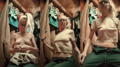 Puff 420 N Try On Tan Shirt