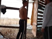 Дрочка и минет в заброшке у оживленной трассы