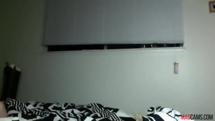 Brunette girl rides on big dildo her asshole on webcam