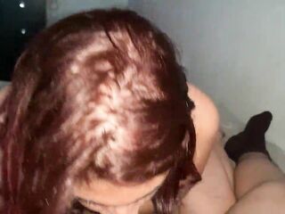 Young Tammy sucking my cock until she swallowed semen