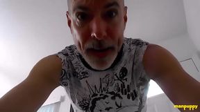 Giant Richard Lennox gets naughty surprise from tiny ex who teases his big dick with kinky solo play