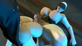 thick futa shemale nun fucks missionary anal