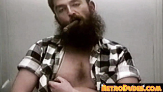 RetroDudes.com - Retro furry boy luvs spunky jack off before jizzing solo