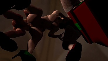 Mrs Claus has a threesome with her elves - 3D Porn