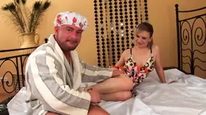 Wild blonde MILF takes a long cock in her tight pussy