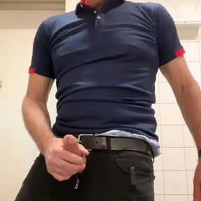 I Got Horny so I Jerked-off in the Public Restroom