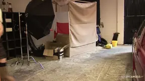 Two horny babes surprise working boyfriend with hot lingerie and a fucking dream