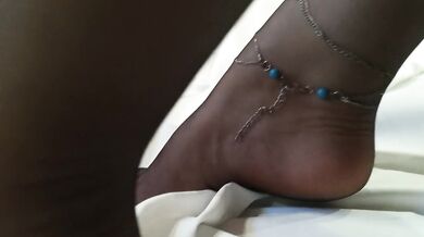 Nylons ripped raw after club heels latin slut wriggles barefoot