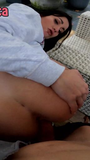 Thrilling moment from &quot;Delicious Bubble Butt Italian Gets Big Dick In The Terrace - Valentina Bianco&quot;