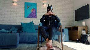 Serving Cat Woman Masha As Her Carpet - HD 1920x1080