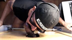 ”Milking Chocolate Prick At The Gloryhole”