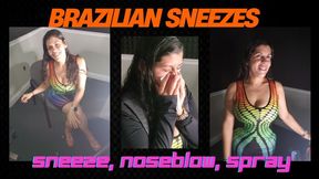 BRAZILIAN SNEEZES WITH SNEEZE AFTER SNEEZE AFTER SNEEZE! BRAZILAIN BELMIRA!