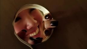 london keyes blowjob and handjob glory hole cumshot
