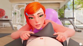 Stepsis Gwen fuck by stepbro in GYM Animation 4k