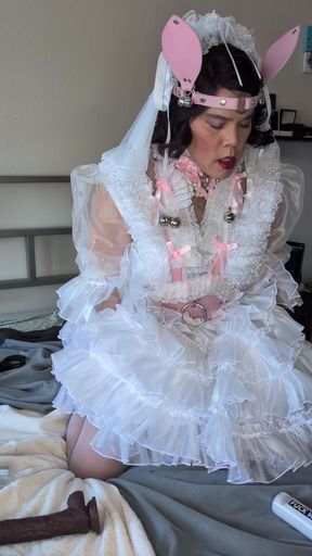 Sissy Bride Riding Her Doll