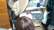 爆乳ぽっちゃり熟女妻の日常#135 ストッキングだけでイチャイチャ＆自分でおっぱいを揉んだり乳首を弄って、我慢できなくなってフェラするKカップ人妻 チャンネル登録＆いいねお願いします！