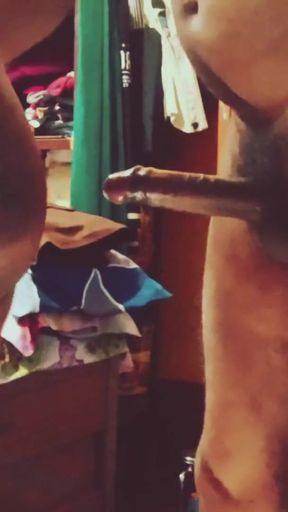 Indian  girlfriend fucks her mature bf   Clip 1
