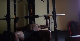 Push Day Workout Jeremiah McPherson aka Hallelujah Johnson Working on New Porn Tonight