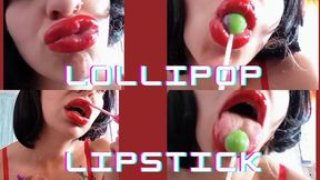 Lipstick + kissing + Lollipop