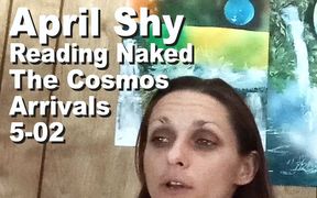 April Shy reading naked The Cosmos Arrivals PXPC1052