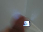 Straight guy masturbating to pornhub video of GF