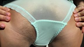 i take off my panties and show you a close-up of my anal. every hair is visible. close-up of my pussy