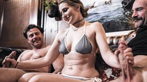 ”PURE TABOO Butt virgin babe walks into a men cave - Laney Grey”