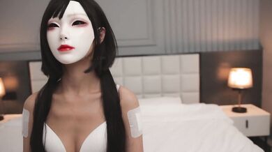 Sad Miss Masked AI Girl Choked So Gushing Its Not Even Fair