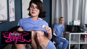 TRANS ANGELS - Ultra-kinky Interns Daisy Taylor And Chris Get Dispersed While Working To Plumb