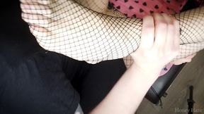 Blowjob Squirt and Cum in Mouth Stepsister. Honey Haze