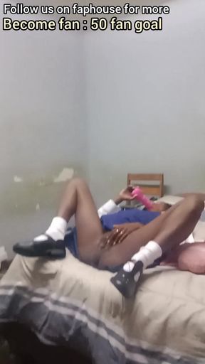 Stepdaddy Catches Step Daughter with Vibrator &amp; Fuck Her Pussy Missionary