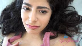 Steamy Latina Angel Gostosa Sucks Asian Dick&#x1F346; & Offers Mind-Blowing Footsie (POV)