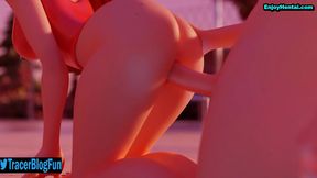 Wendy Anime Babe Splashes Into Hot Hentai Pool Action