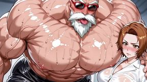 roshi (db) x masaki (bleach) ai
