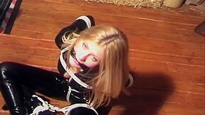 Natasha Marley In In Rubber Catsuit