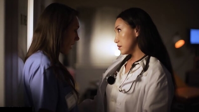 Lesbian Doctor And Nurse Has Intense Sex On Job Secretly